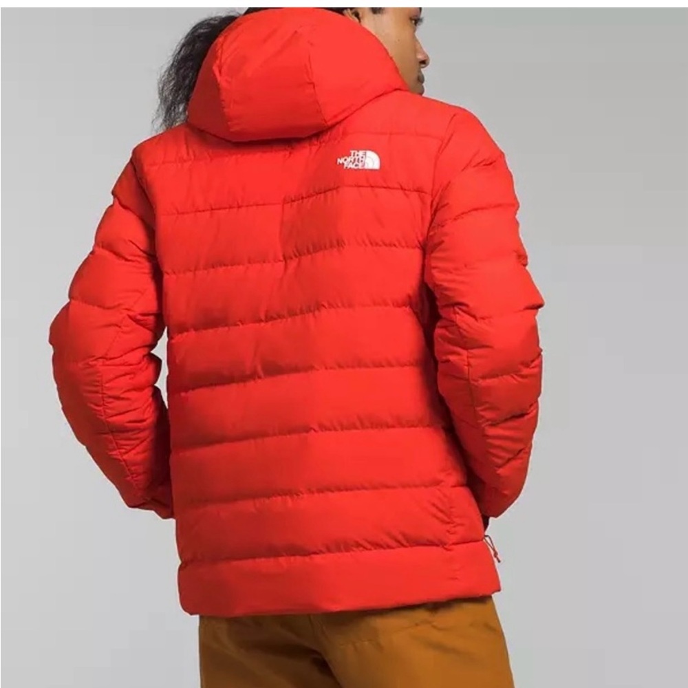 New North Face Aconcagua 3 Hoodie Jacket Down Insulated Red Winter Coat Mens